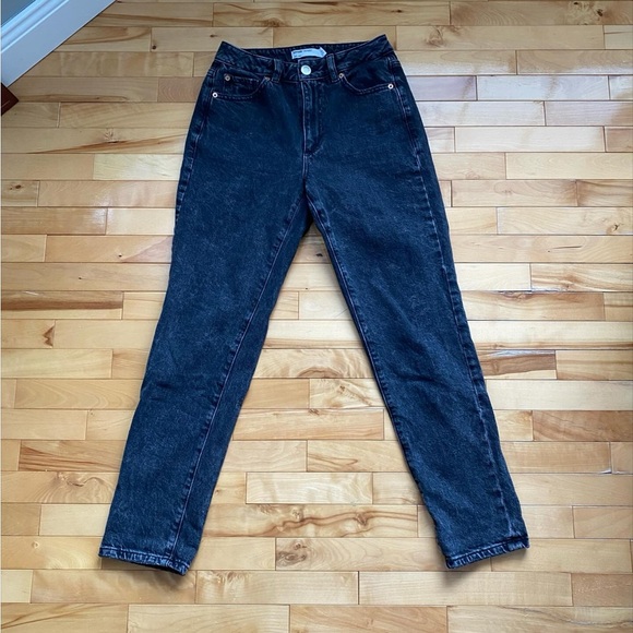 Garage black mom jeans, size 0 - Picture 4 of 7